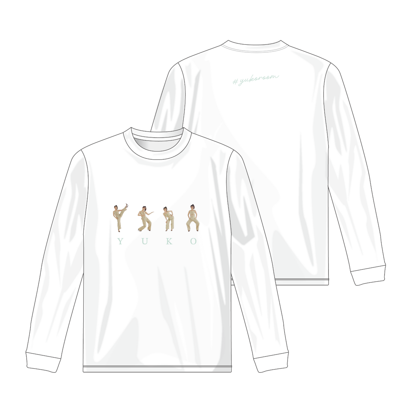 【完全数量限定】YUKOがおどるロンT（ホワイト）
