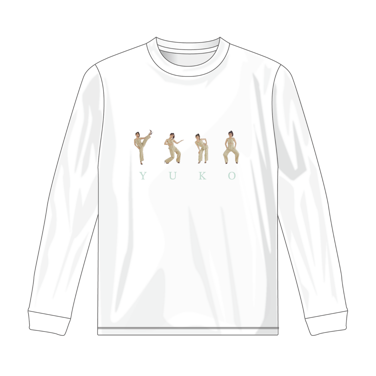 【完全数量限定】YUKOがおどるロンT（ホワイト）