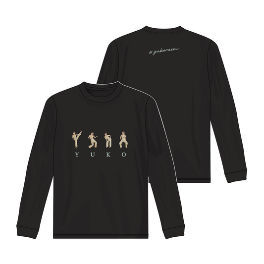 【完全数量限定】YUKOがおどるロンT（ブラック）