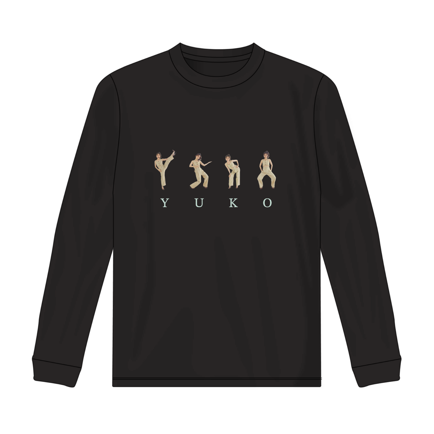 【完全数量限定】YUKOがおどるロンT（ブラック）